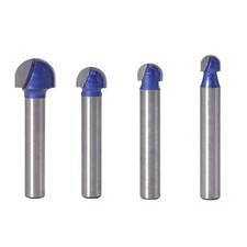 4pcs 1/4 Inch Shank 90 Degree V Groove Router Bit Set CNC Engraving V Grooving