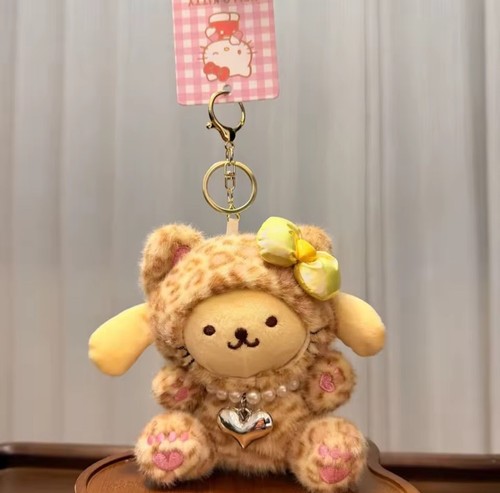 Cute sanrio plush keyring - cute,