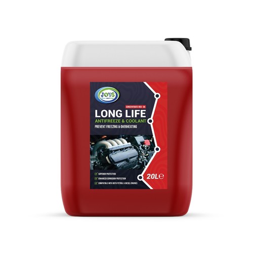 Red antifreeze coolant for car - coolant,