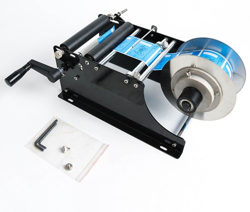 Hand crank labelling - crank, machine