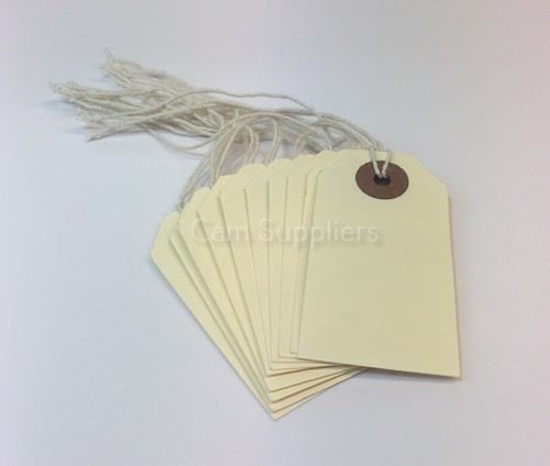 Manila brown buff strung - buff, tie