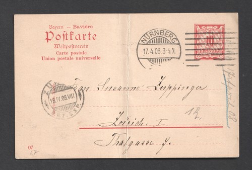 Germany bavaria 10pf postal - bavaria,
