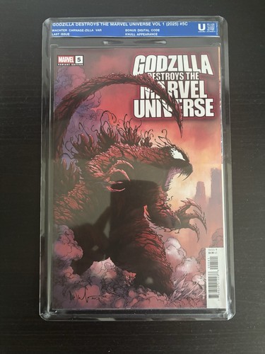 Godzilla destroys the marvel - destroys,