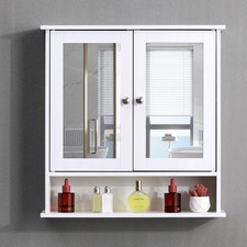 White Bathroom Mirror Cabinet