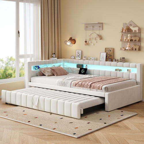 3ft single velvet daybed with - 3ft,