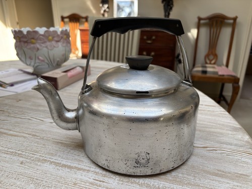 Vintage aluminium aga kettle - aga,