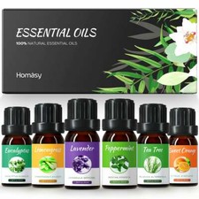 6x Essential Oil Set. Aromatherapy Bath Spa Oils. Relaxing Scents. (10 ml)