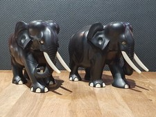 Pair of Hand Carved Antique