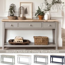 Console Table Wooden Side Hall Table 3 Drawers Shelf Florence Kitchen Furniture