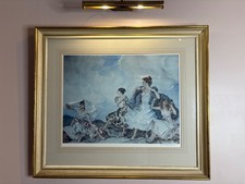 Beautiful Sir William Russell Flint Print  'The Shower" - hand signed by artist