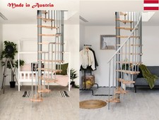 Indoor Space-Saving Spiral Staircase Kit Only Need 1300x780mm Ceiling Opening