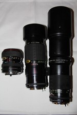 3x Pentax Fit Lenses, PK Mount
