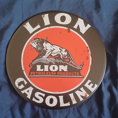 Round metal sign man cave - sign,