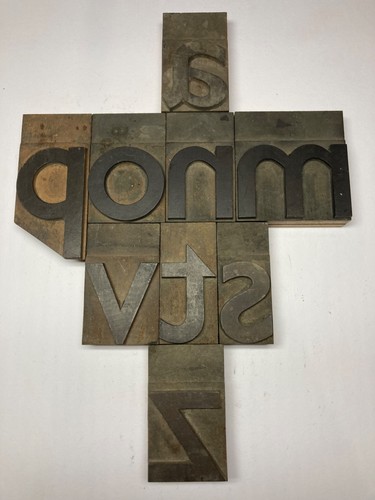 Vintage wooden letterpress