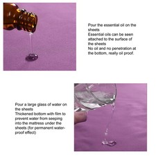 Purple And Pink Beauty Salon Bed Sheet SPA Breathable With Face Hole Type Wa NEW