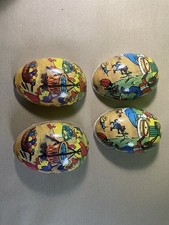 Bundle Of 2 Vintage Papier Mache German Easter Egg Candy Box Containers