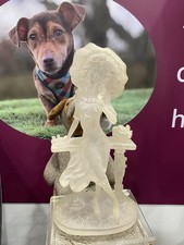 Crosa Style  1990s Art Deco Esq Moulded figurine Of A Lady With A Parasol