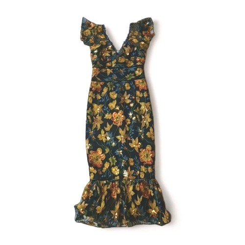 Marchesa notte floral siquined - floral,