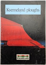 Original Kverneland Ploughs Range Brochure c 1980's