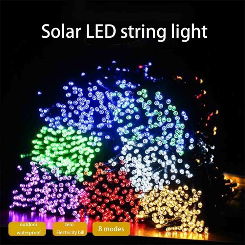 100 led solar string - solar, lights