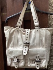 Mulberry Roxanne A4 tote antiqued cream Leather bag genuine