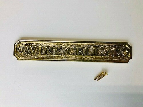 Wine cellar door - wine, sign