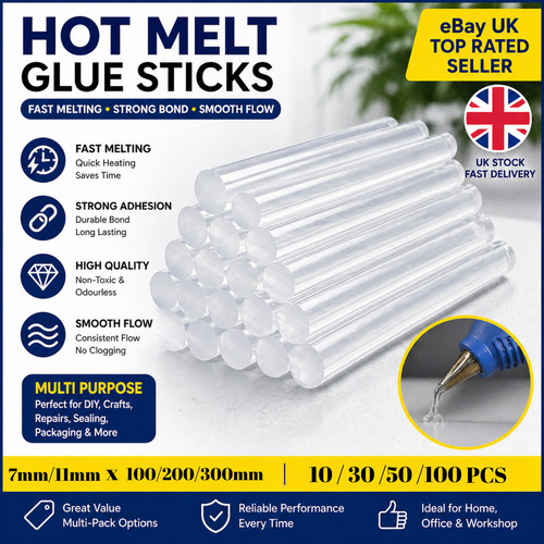 Hot melt glue gun - hot, sticks