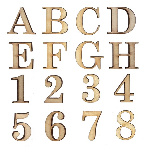 Wooden letters large - large, small