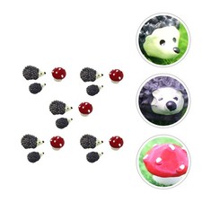 15Pcs Garden Resin Ornament Mini Succulent Hedgehog Decoration