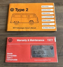 1977 VW Bus Owners Manual