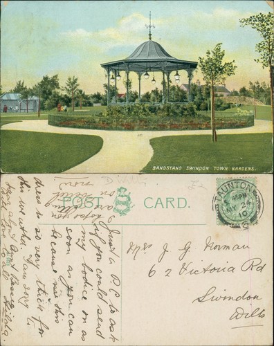 Swindon town gardens bandstand - swindon,