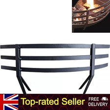 COAL SAVER CLIP ON 16" LARGE FIRE GRATE FIREPLACE CURVED METAL GUARD PROTECTOR