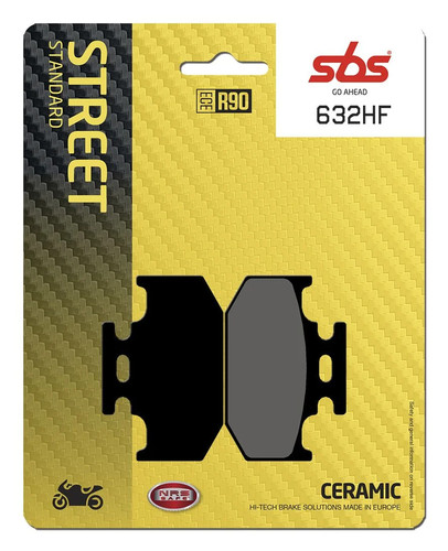 Sbs brake pad - sbs, 632hf