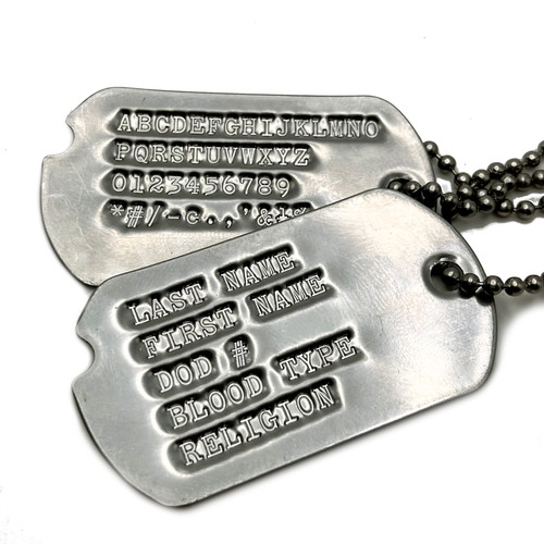 Military dog tags stainless - military, id