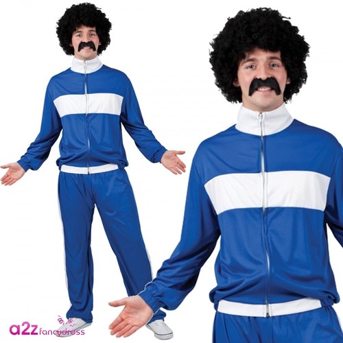 Mens blue trackie - mens,