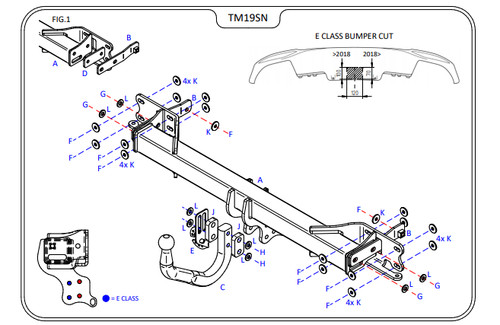 Mercedes class tow bars - mercedes,
