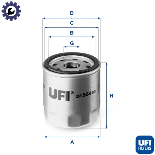 Oil filter 584 for - oil, land