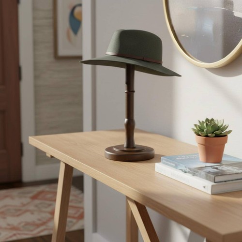 Wooden hat stand - hat,