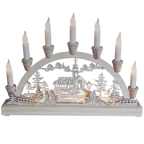 The wooden christmas candle - the,