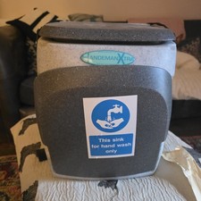 Teal Handeman Xtra Portable Sink for Work and Travel Vehicles