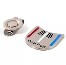 One Putt Putting Alignment Ball Marker with Magnetic Hat Clip