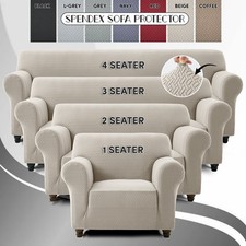Water Resistant Sofa Covers Settee Couch Slipcover Pet Protector 1/2/3/4 Seater