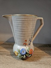 Vintage Art Deco Crown and Devon Jug Or Pitcher Vase Likely From The 1930s. VGC