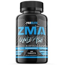PROELITE ZMA+ Zinc Magnesium  Vitamin B6 Tablets Testosterone Boost Better Sleep