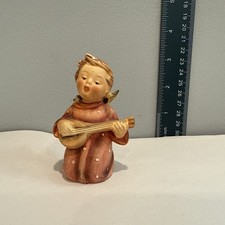 HUMMEL FIGURINE #214 RED ANGEL WITH BANJO
