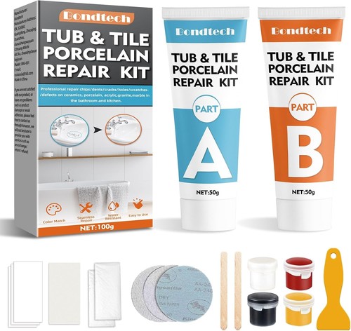 Bath repair kit - repair, white,