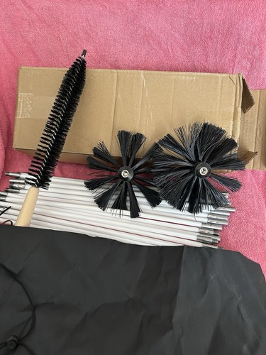 Chimney flue cleaning brush - chimney,