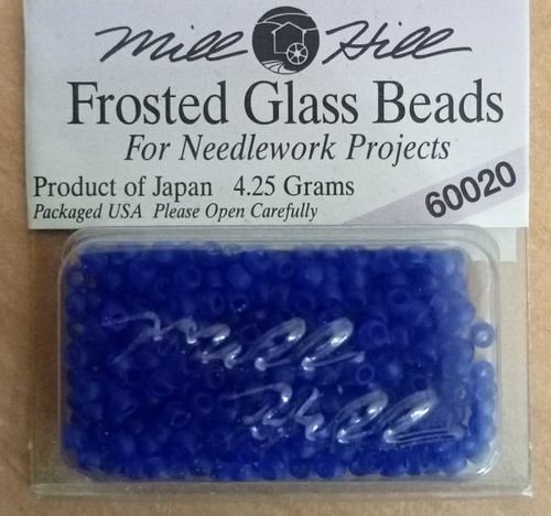 Mill hill frosted glass beads - hill,