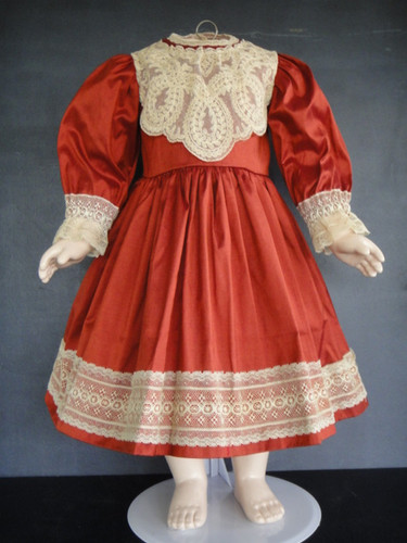 Bordeaux silk dress - silk,