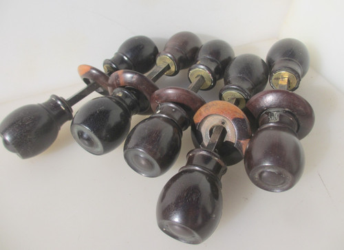 Antique wooden door knobs - antique,
